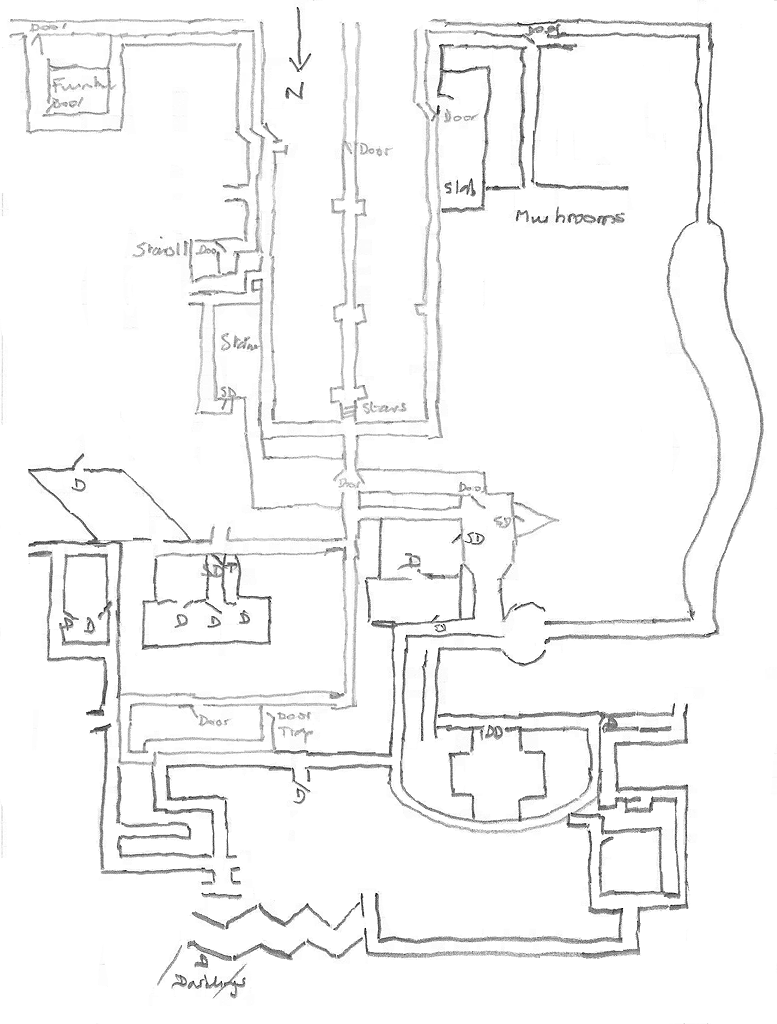 Map of explored Kaskator 