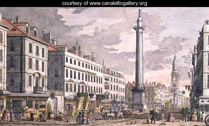 Fire of London Monument by Canaletto